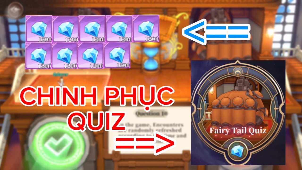 Cách chơi QUIZ đơn giản và nhanh nhất | FAIRY TAIL:Fierce Fight