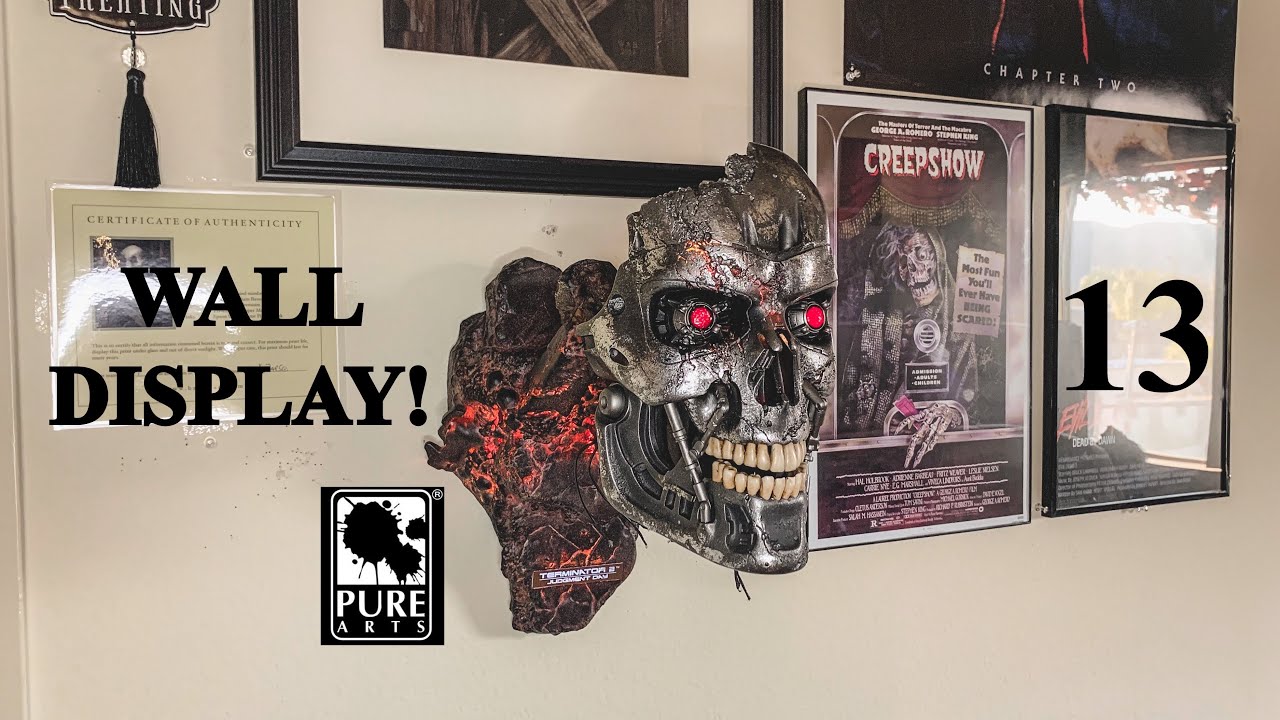 Pure Arts Terminator 2 T-800 Battle Damaged Life-Size Bust || Display Setup