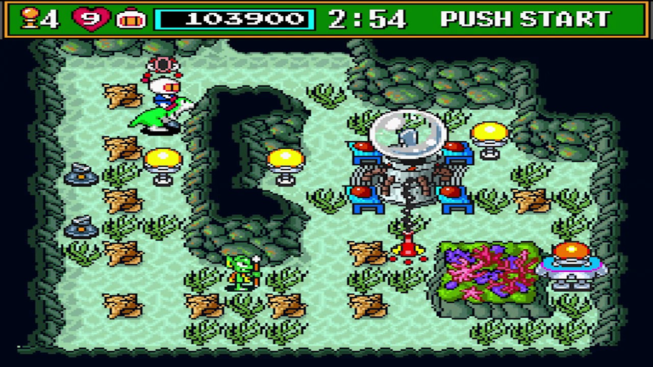 Super Bomberman 3: Normal Game: Level 3-3 to 3-4