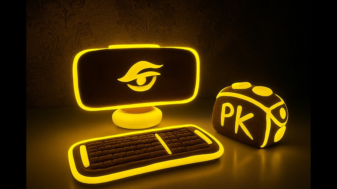 “DIY Clay PC Model – Monitor, Keyboard & More!”