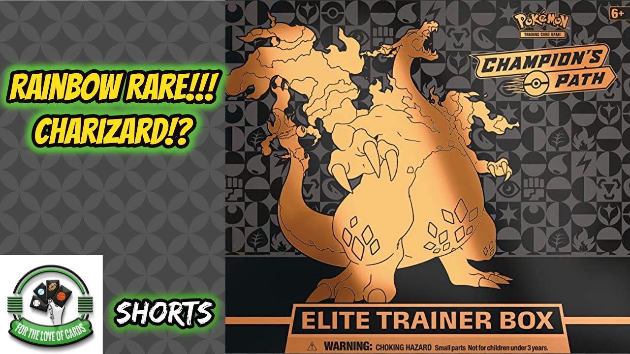POKEMON RAINBOW RARE! CHARIZARD? Final Pack of Champions Path ETB!