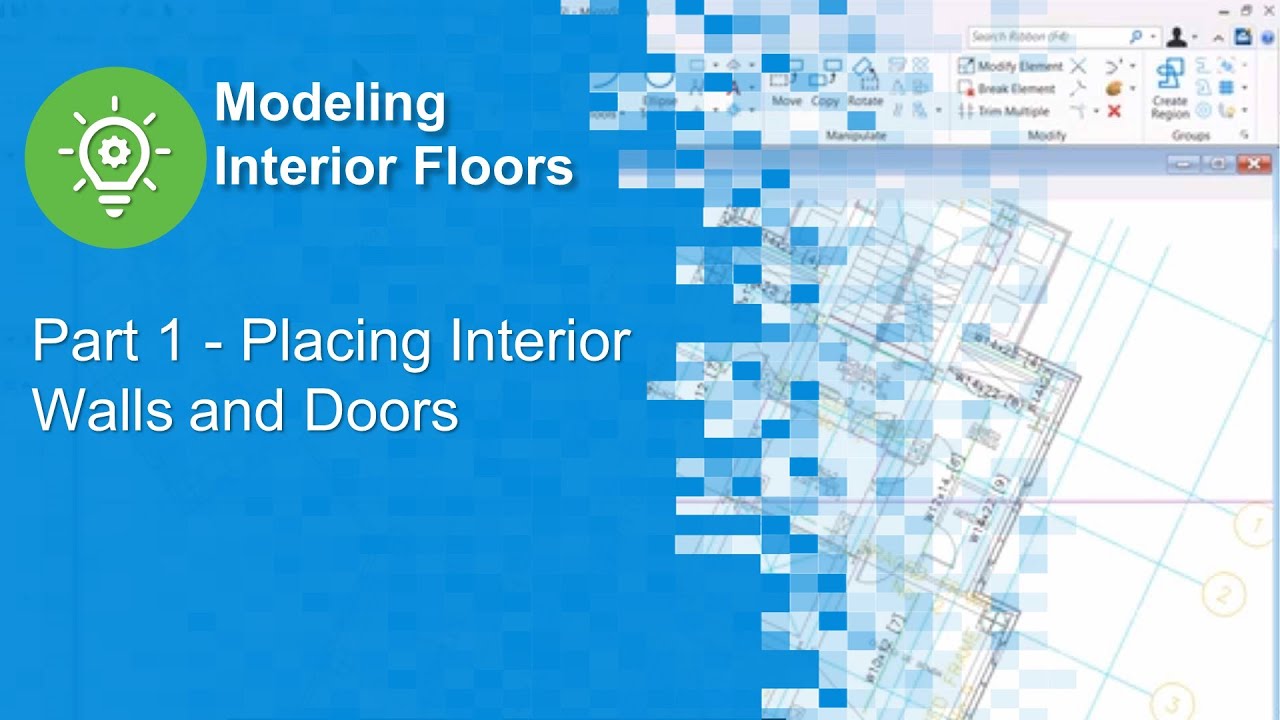 Part 1 - Placing Interior Walls and Doors in OpenBuildings Designer