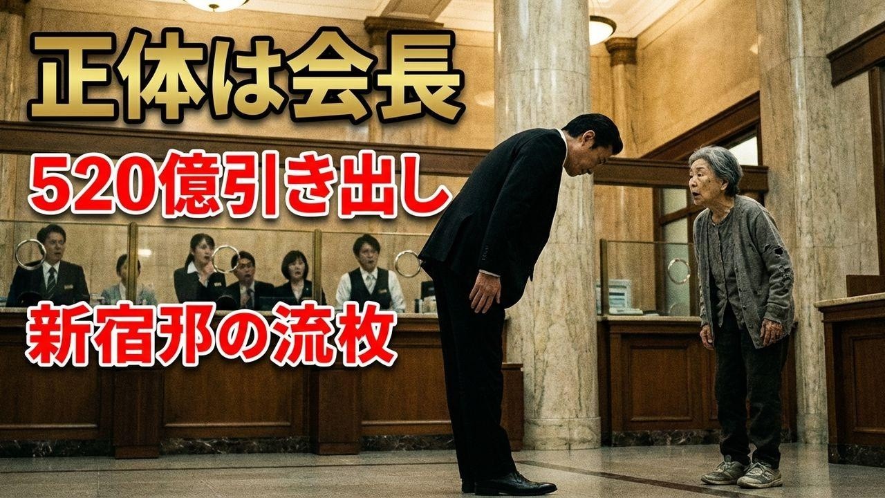 「浮浪者だ」と罵られた老婦人…だが10分後、黒塗りの車から現れた男の一言に銀行中が凍りついた！