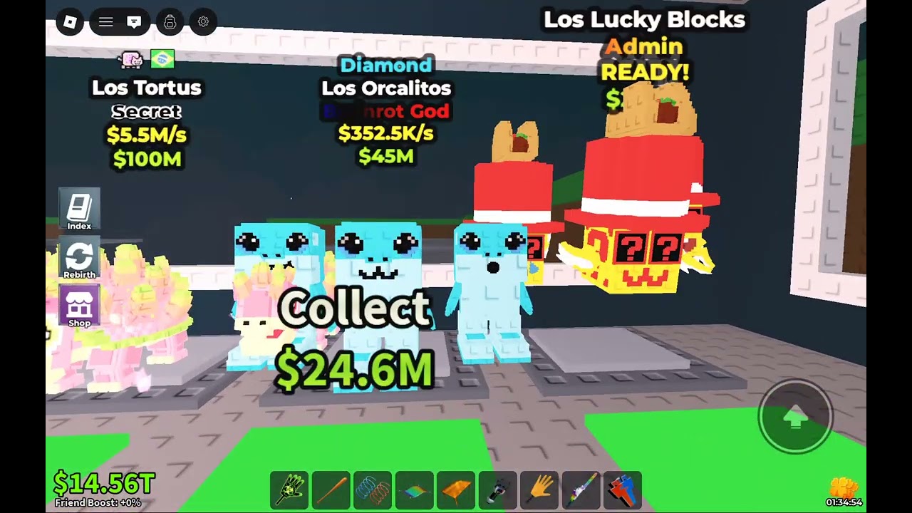 Opening Lucky Blocks in Steal a Brainrot Part 2