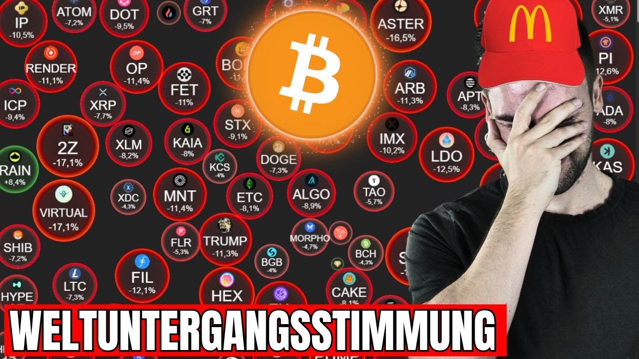 🚨 Kapitulation am Kryptomarkt!📉 F&auml;llt Bitcoin unter die $100,000 Marke?
