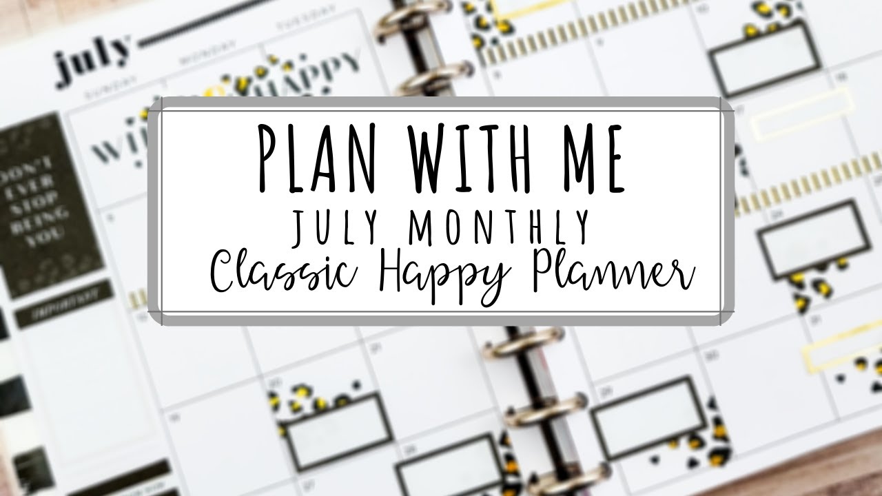 PLAN WITH ME | JULY MONTHLY | 2020 Wild Styled