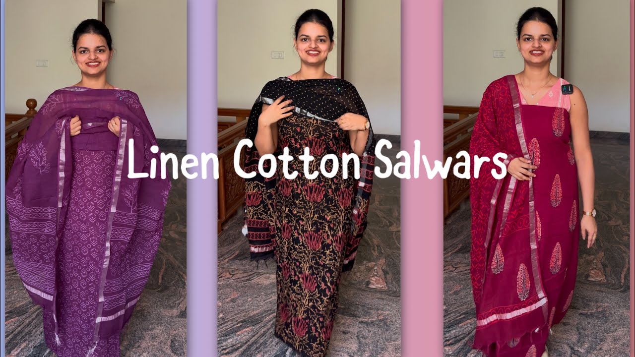 EPI 430| LINEN COTTON SUITS-1380|SEMI LINEN CHURIDHAR|DAILY WEARS #linencotton #linen @curatedvault