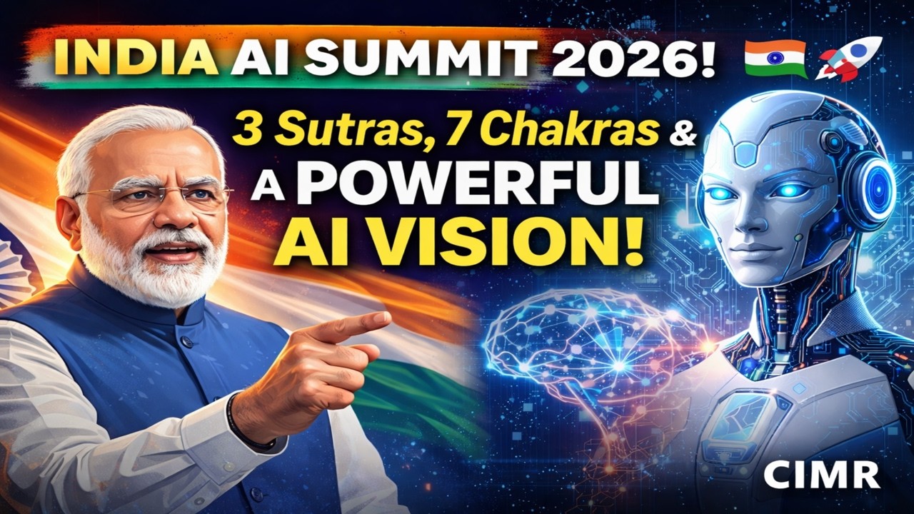 India AI Impact Summit 2026 3 Sutras, 7 Chakras & A Powerful AI Vision 🚀🇮🇳 | CIMR
