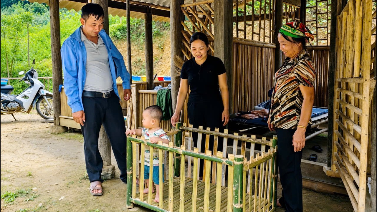 Hang designed a baby cradle and disagreed with his mother's opinion of Linh.