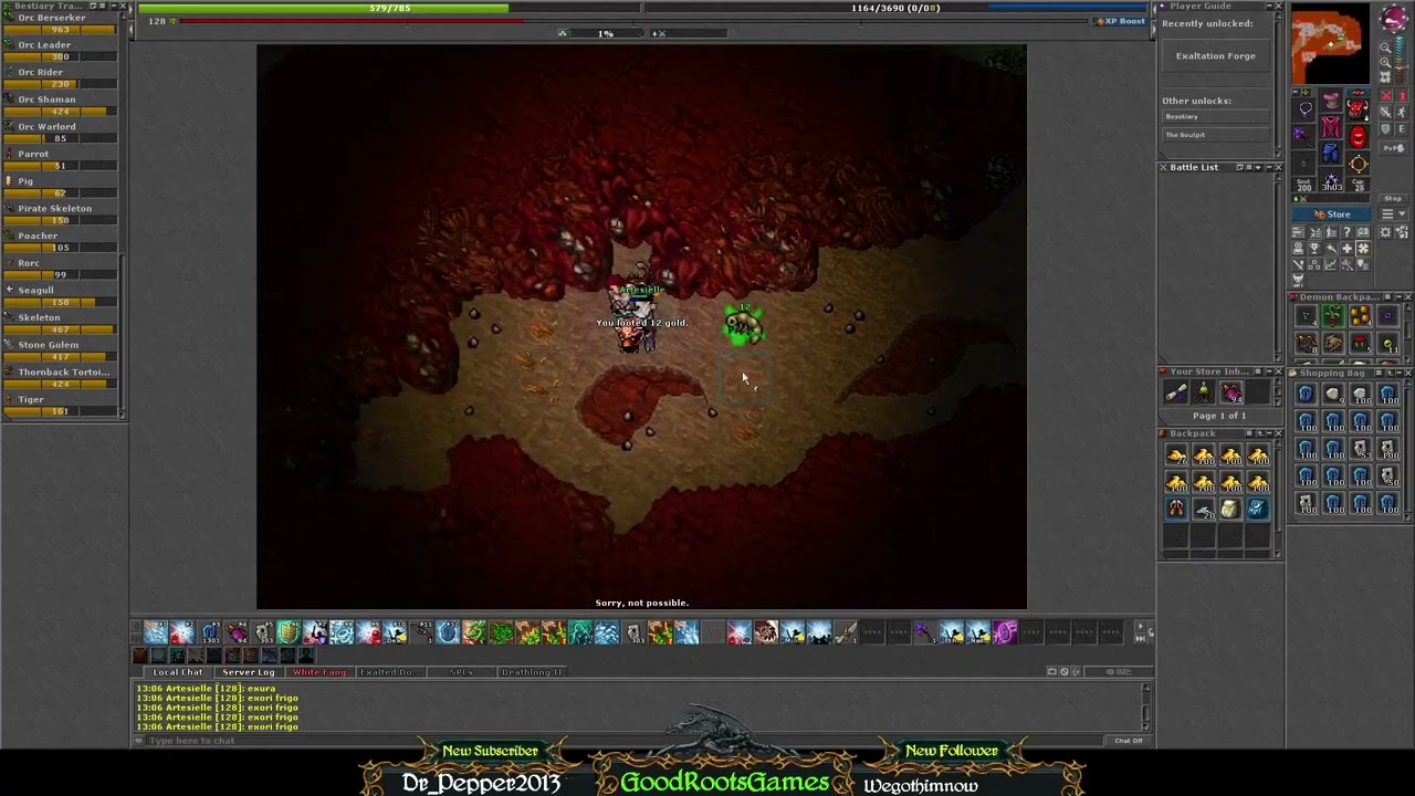 Tibia - Exploring - Ancient Scarab Hole