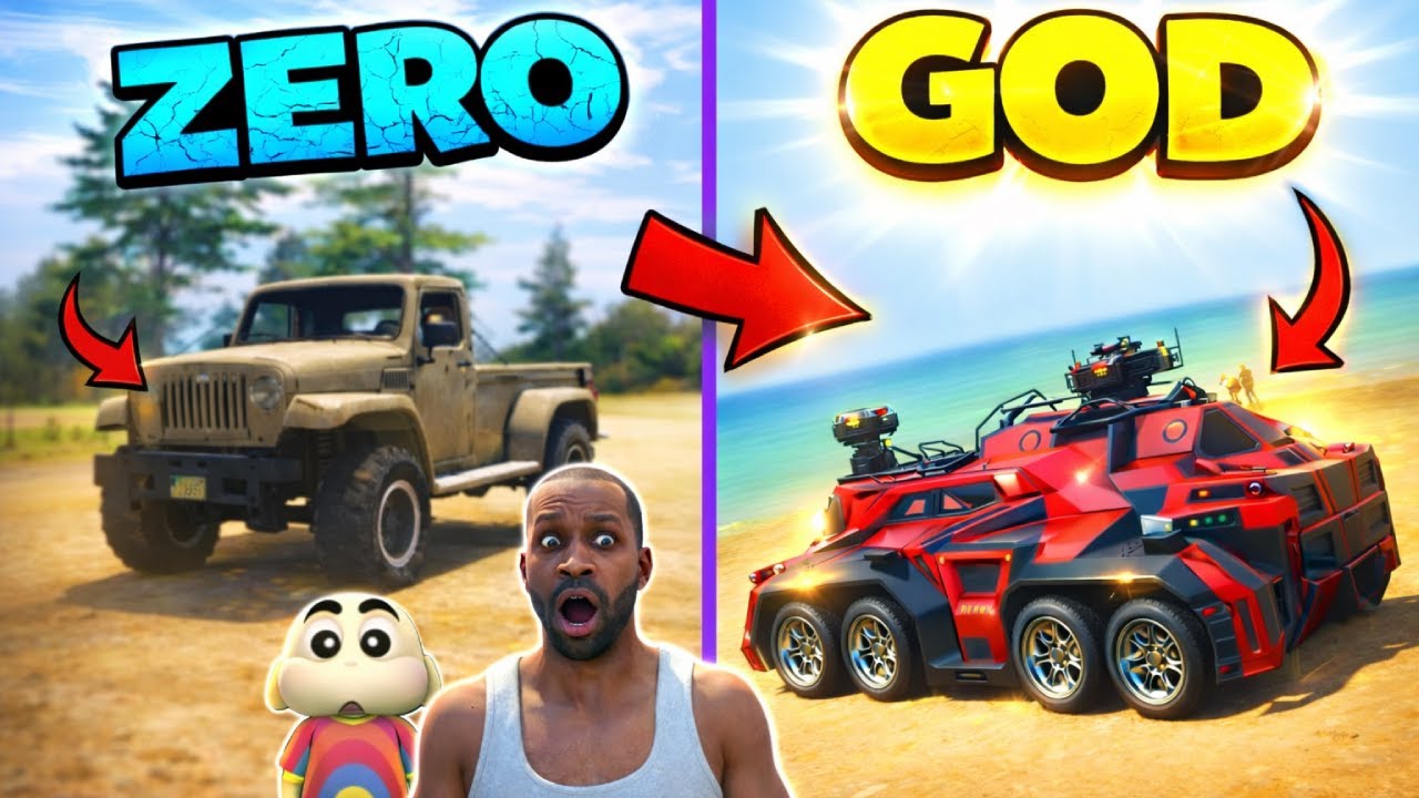 Franklin Upgrading ZERO To GOD CAR in Indian Bike Driving 3D