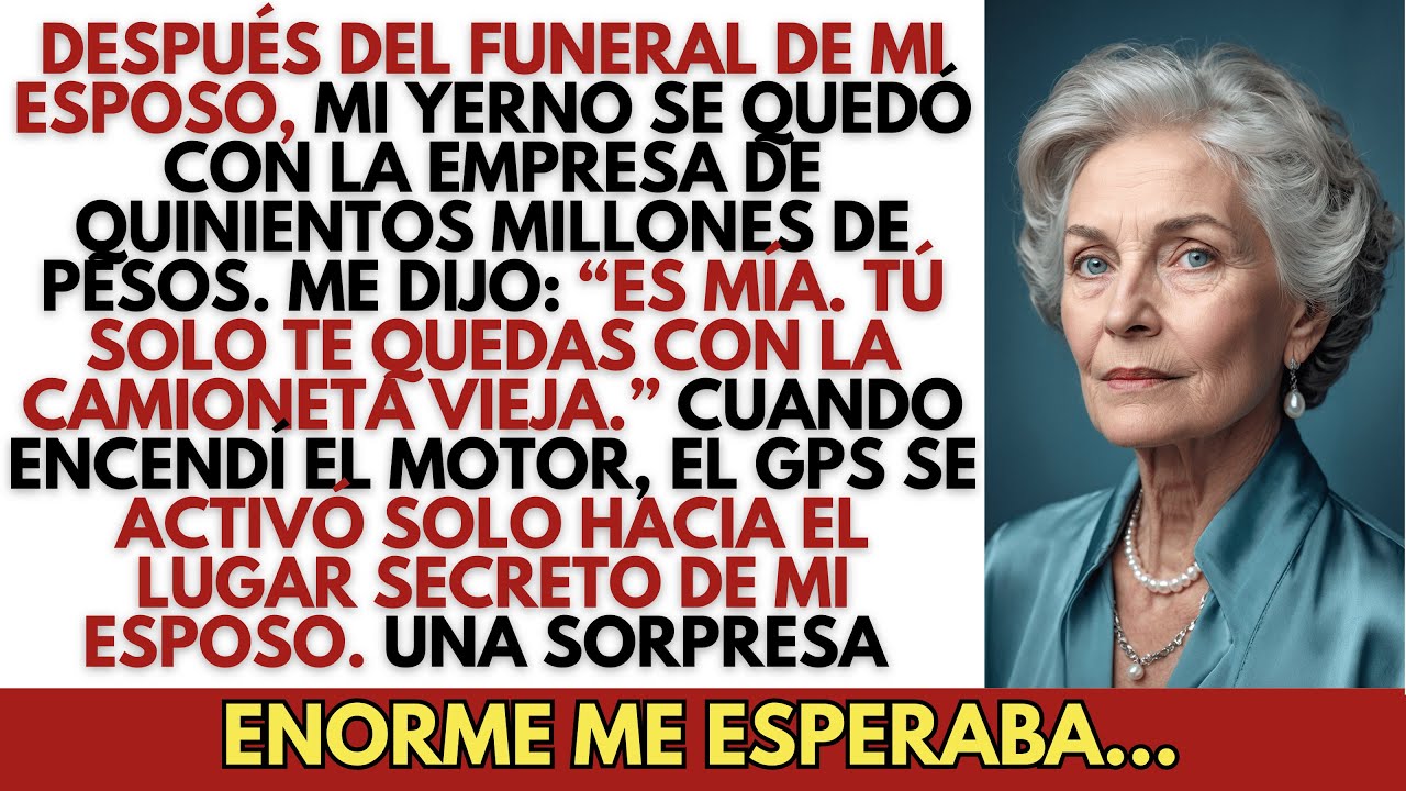 Después del funeral de mi esposo, mi yerno se quedó con la empresa y quinientos millones de pesos,…