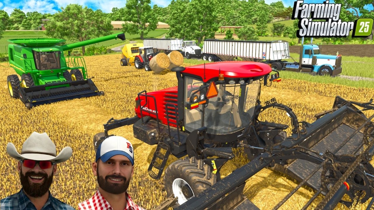 I Start Oat Harvest On The Southern Farm? | Farming Simulator 25