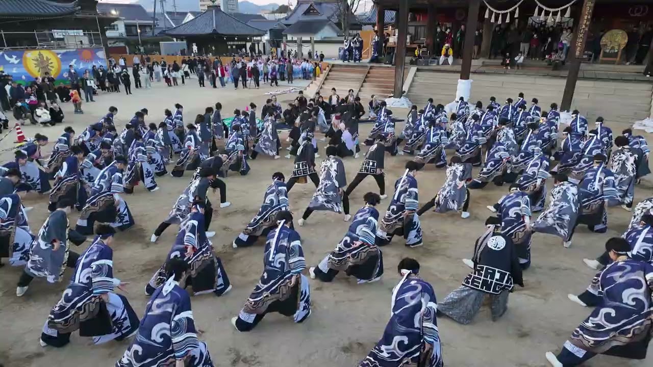 西大寺会陽2026 奉納演舞 岡山うらじゃ連連雫わっしょ1回目