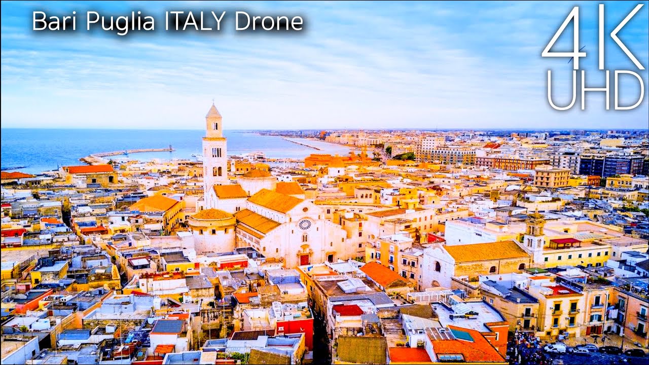 Bari, Puglia, Italy - 4K UHD Drone Video