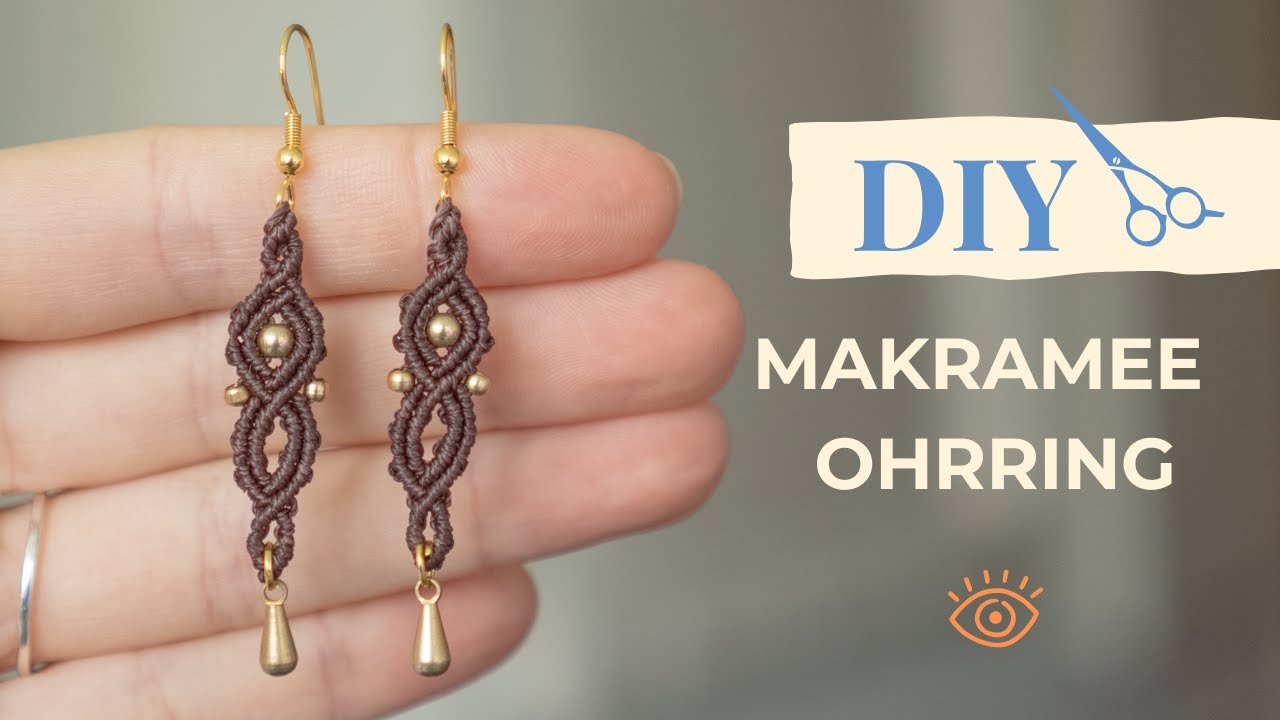 Boho Makramee Ohrringe selber machen - Schritt-für-Schritt Anleitung