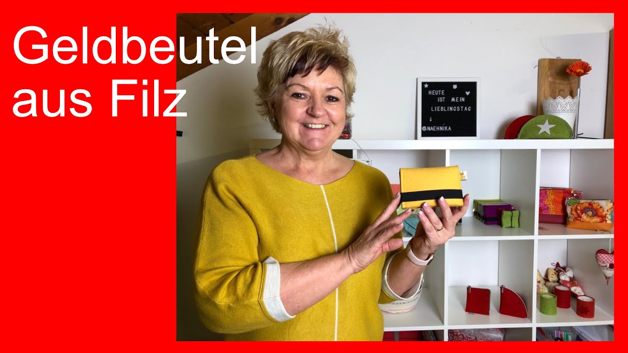 DIY Ruckzuck Projekt - praktischer Geldbeutel aus Filz