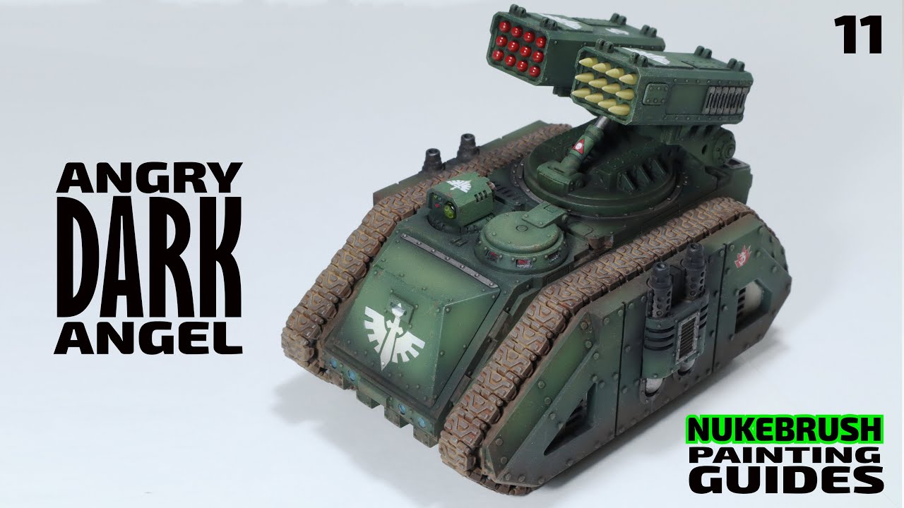 Grimdark Dark Angels Whirlwind?| Painting guides | Warhammer 40K tank proxy