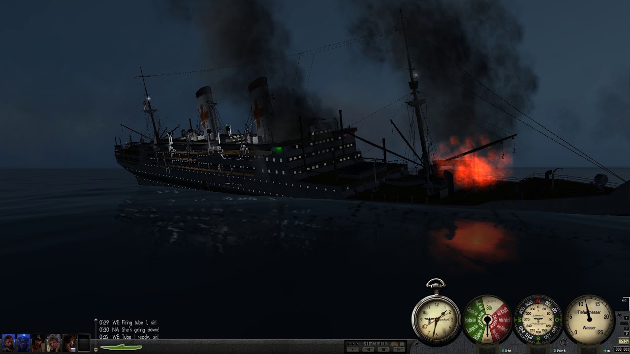 GWX-Silent Hunter 3 Ships Going Down Sinking Test