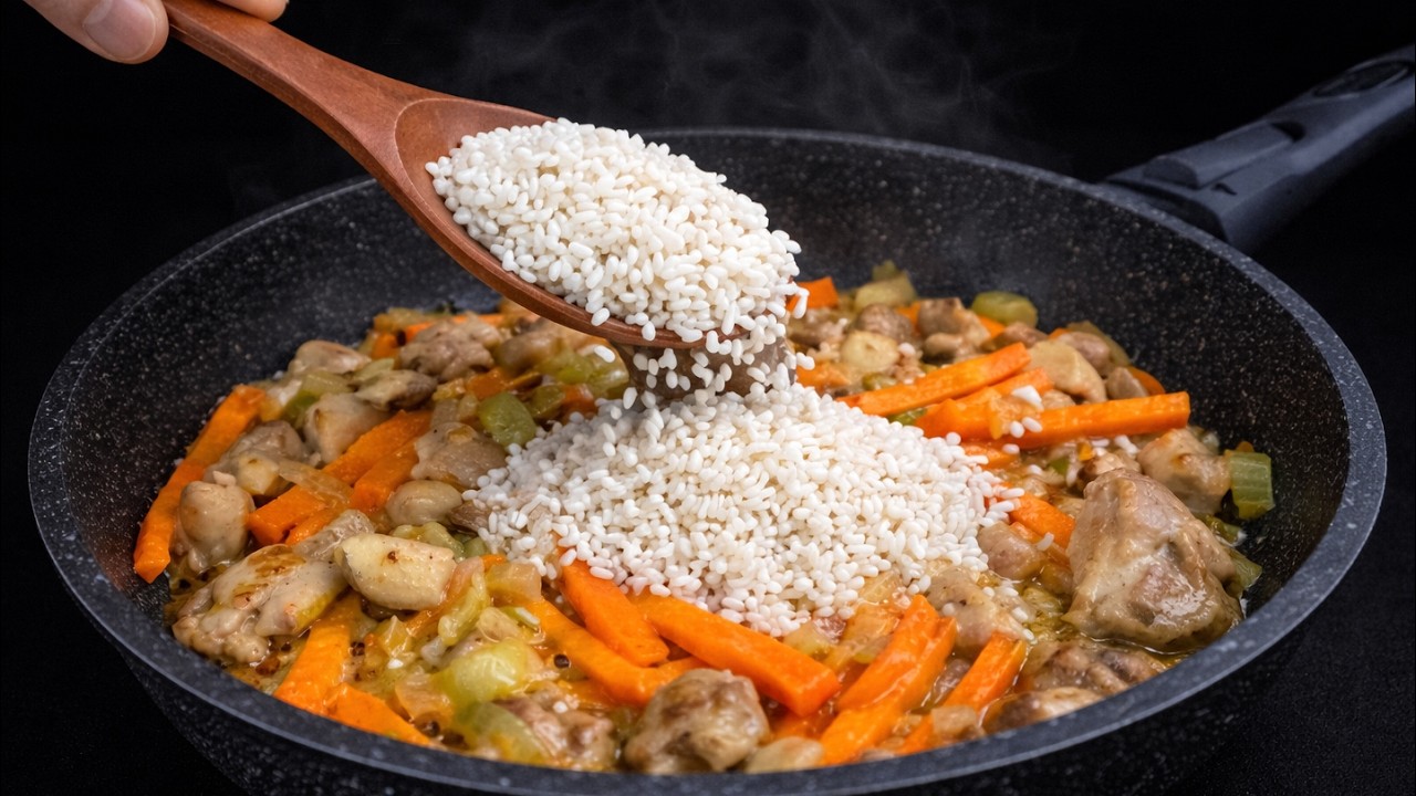So einfach und lecker, dass man es immer wieder kocht – Reis mit Hähnchen