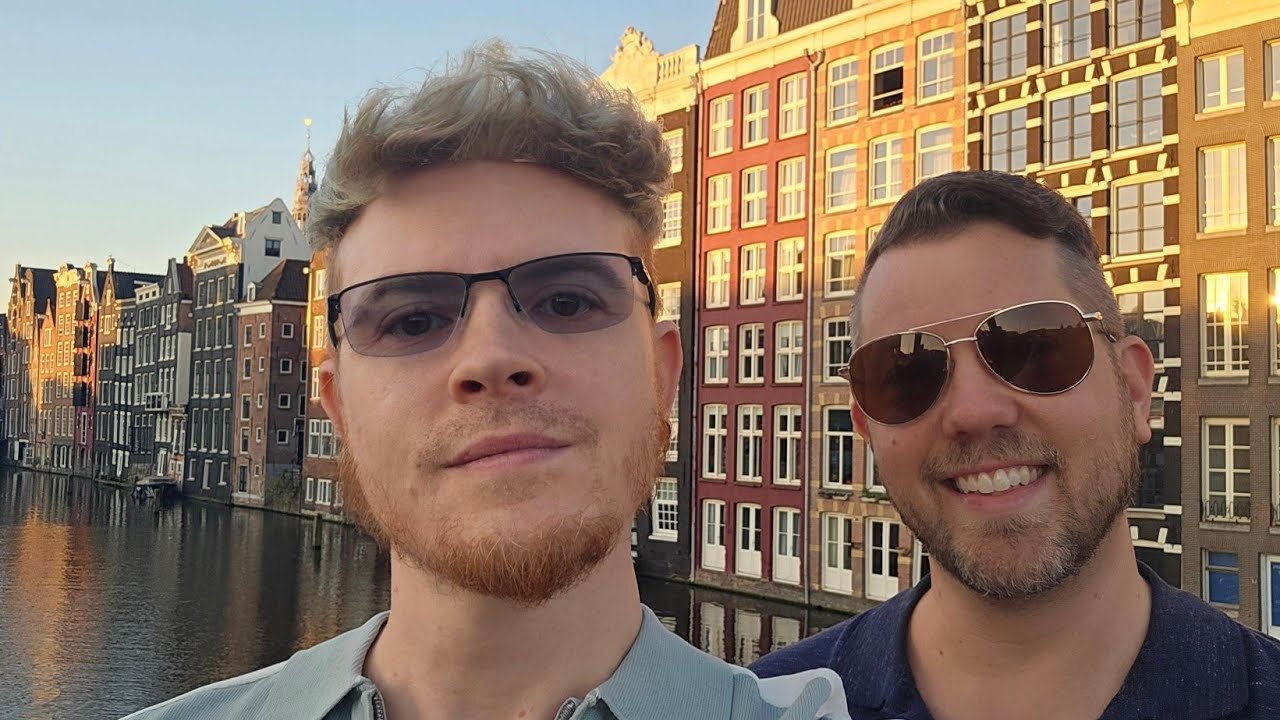 Watching the Sun Set on Amsterdam's Waterfront