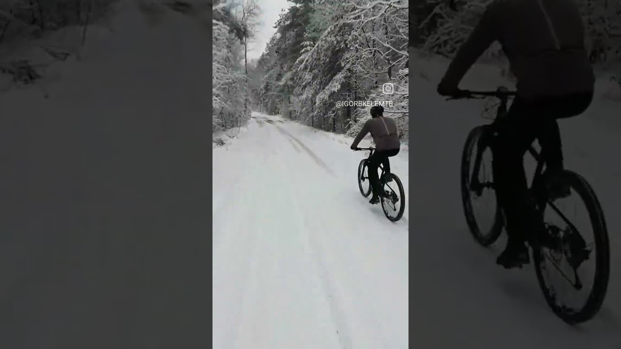 МТБ тренировка в грязь и снег #кросскантри #mtb #hardtrail