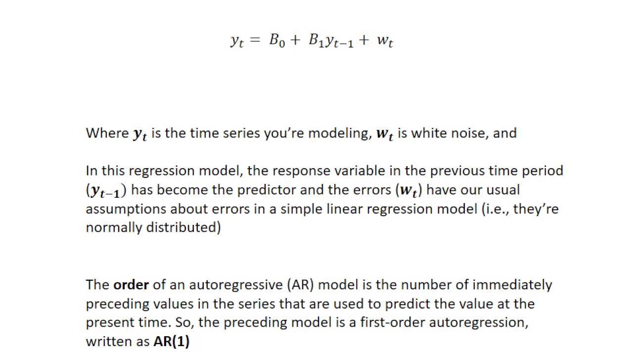 Lecture 15   Time Series Modeling