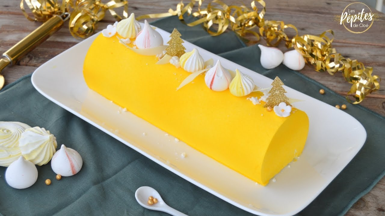 Bûche de Noël façon tarte au citron