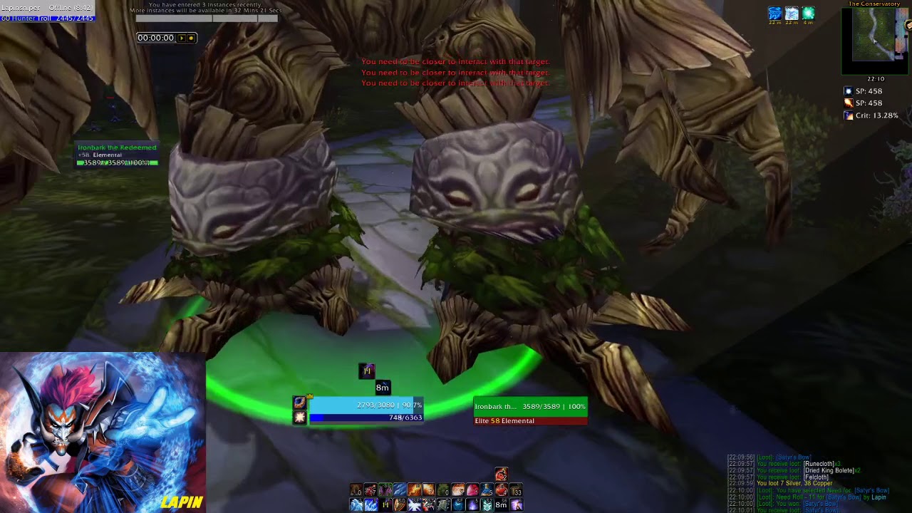 WoW Classic, DM East, Mage Solo Jump Run-Mining