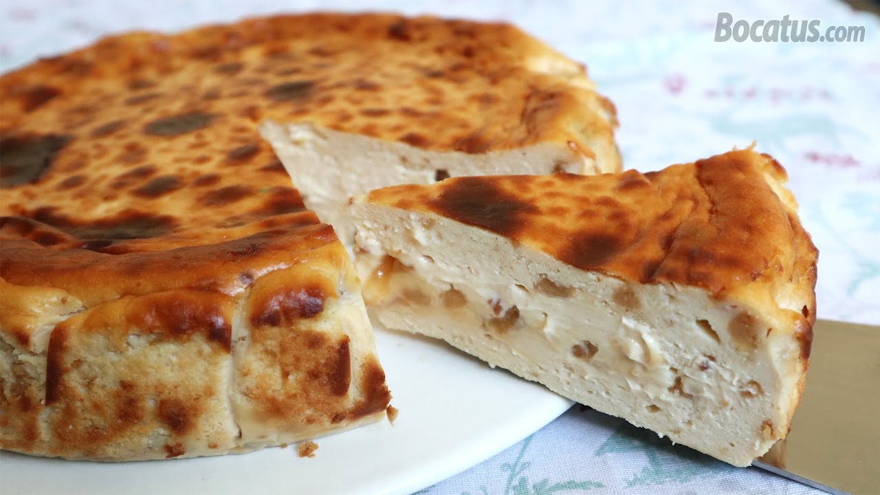 Баскский чизкейк с миндальной нугой (сливочный и простой)