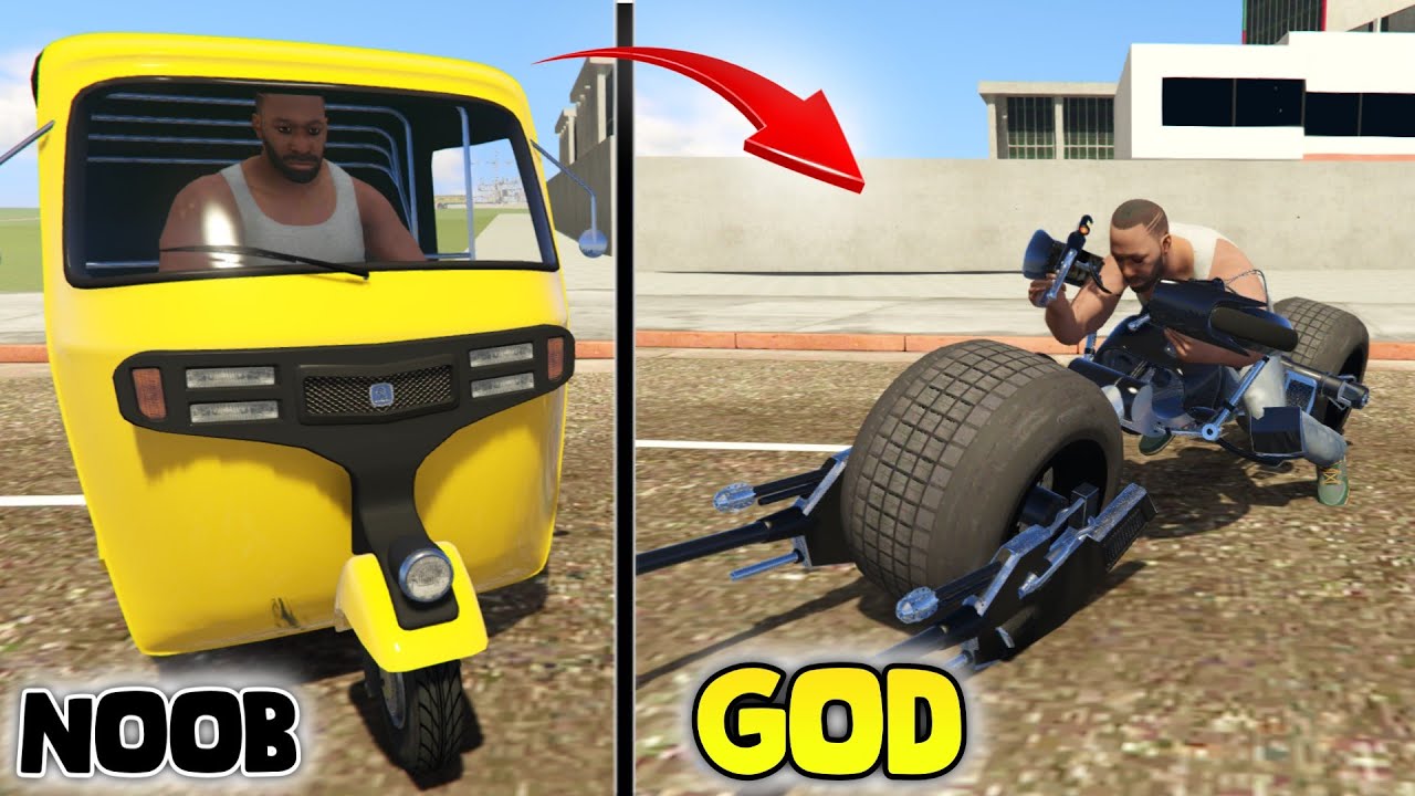 Franklin Upgrading Noob To God Bike In Indian Bike Driving 3D | GTA 5