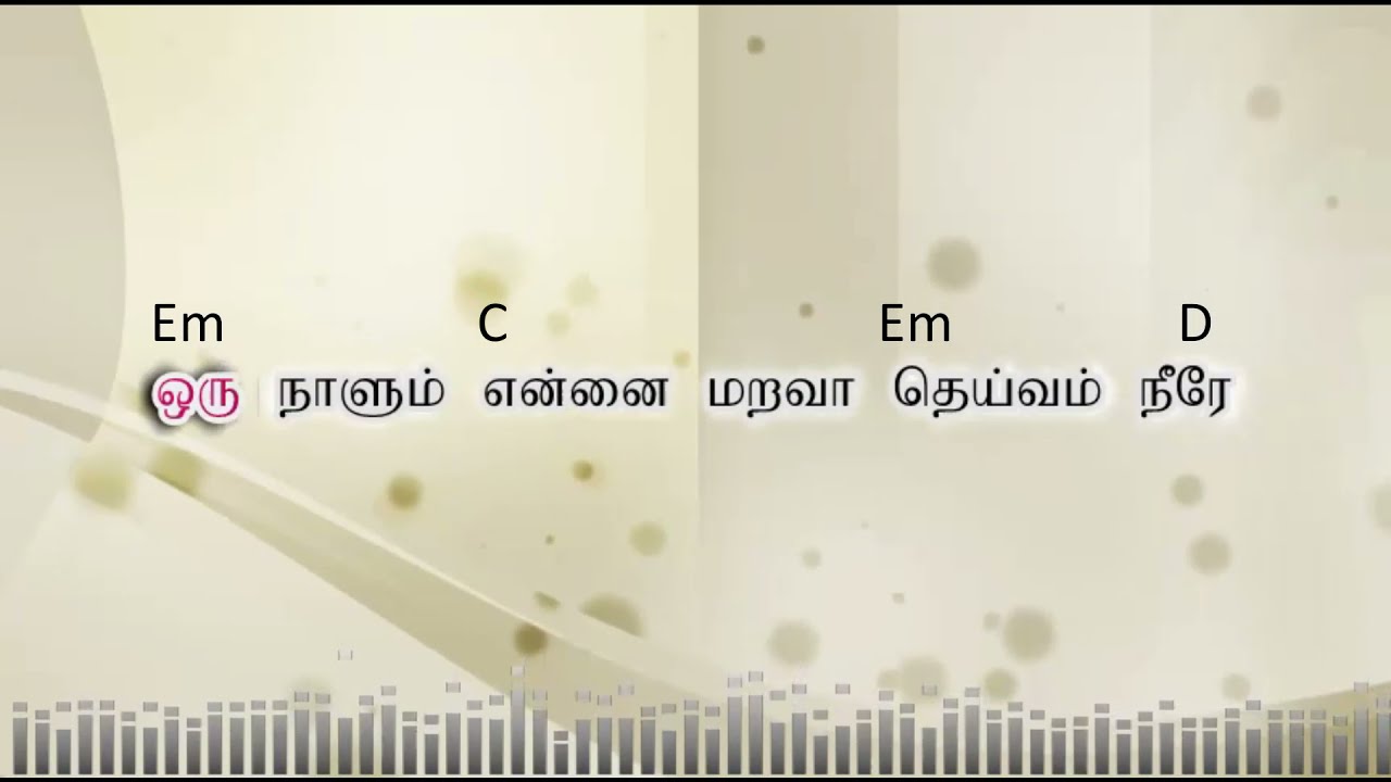 Oru Naazhum Ennai Marava Deivam Neerae Tamil Christian Karaoke Song
