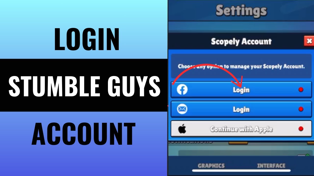 How to Login Stumble Guys using Facebook