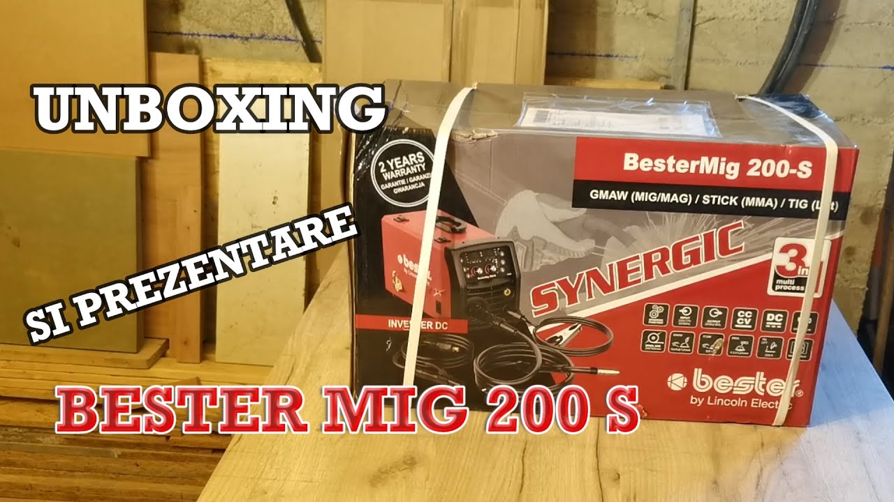 Bester 200 S MIG/MAG/MMA SYNERGIC. Unboxing si prezentare functii aparat.