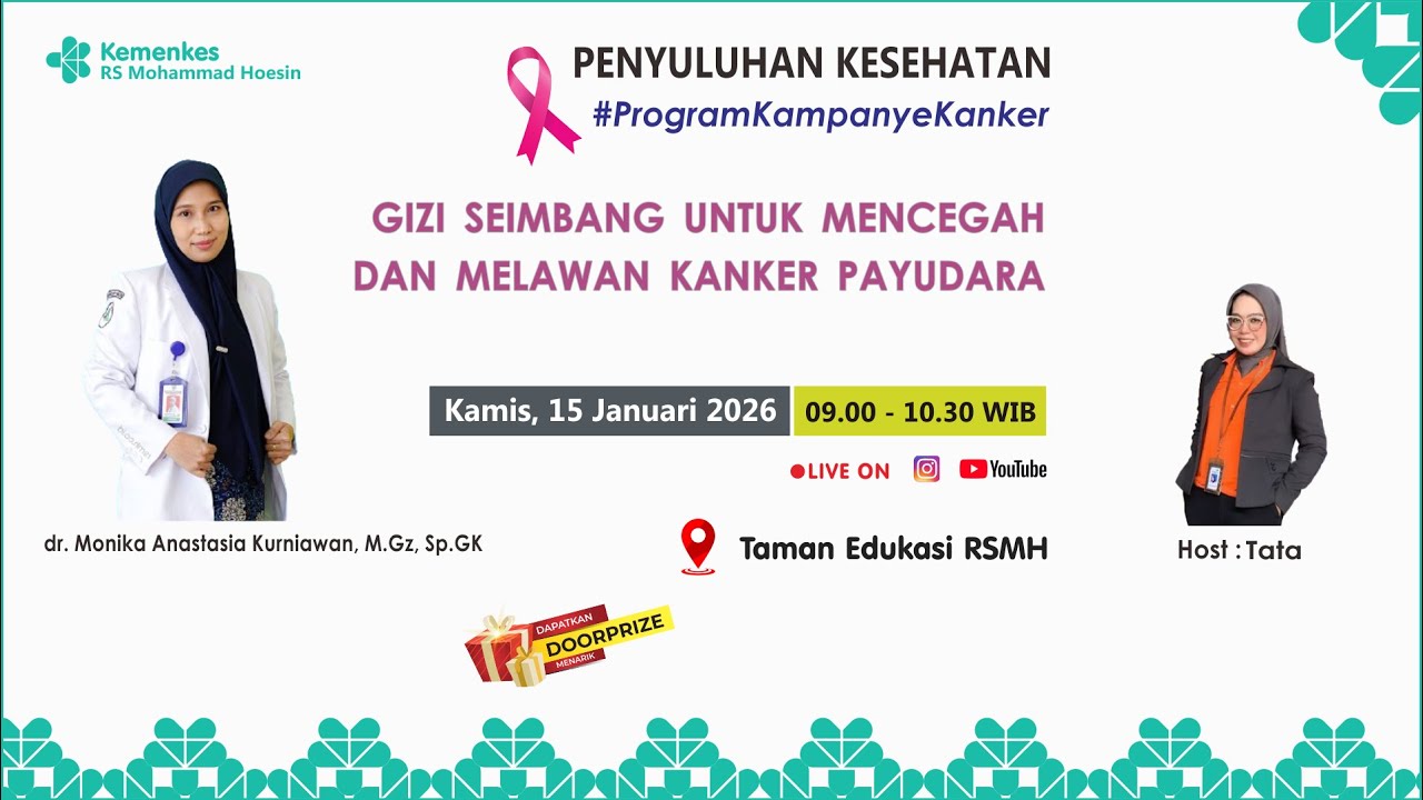 GIZI SEIMBANG UNTUK MENCEGAH DAN MELAWAN KANKER PAYUDARA - PENYULUHAN KESEHATAN