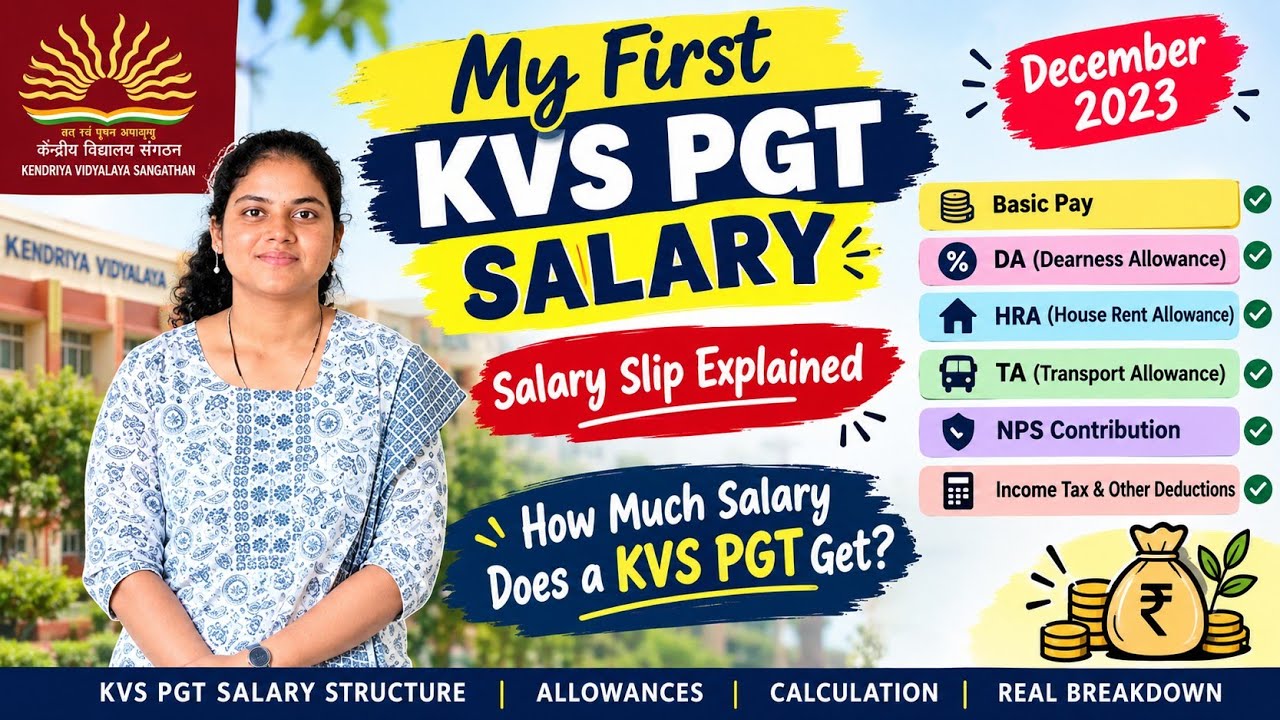 My First KVS Salary | How Much Salary Does a KVS PGT Get?| KVS Interview Preparation 