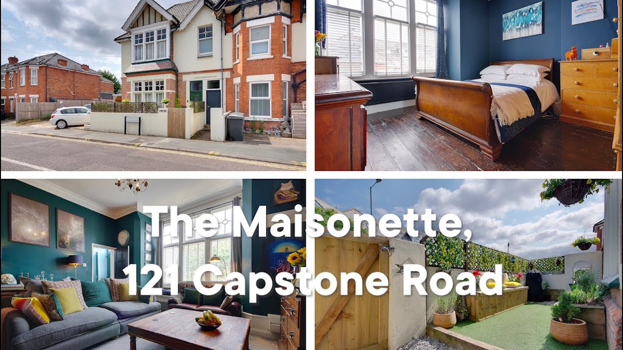 The Maisonette, 121 Capstone Road, Bournemouth - 2 floor character property, ORP & outside space