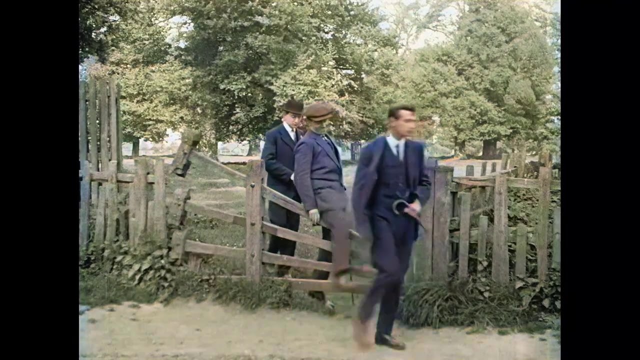 A wonderful trip through Shakespeare's land in 1910 in colour! [A.I. enhanced & Colorized]