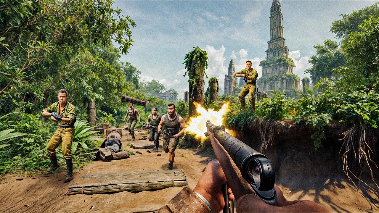 Indiana Jones and the Great Circle Stealth Gameplay Free Roam & Combat