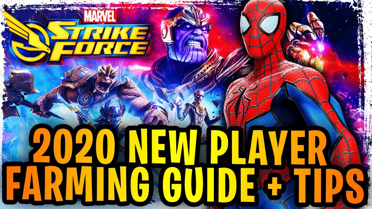 2020 Beginner Farming Guide + Tips for Marvel Strike Force! FARM THESE CHARACTERS FIRST!