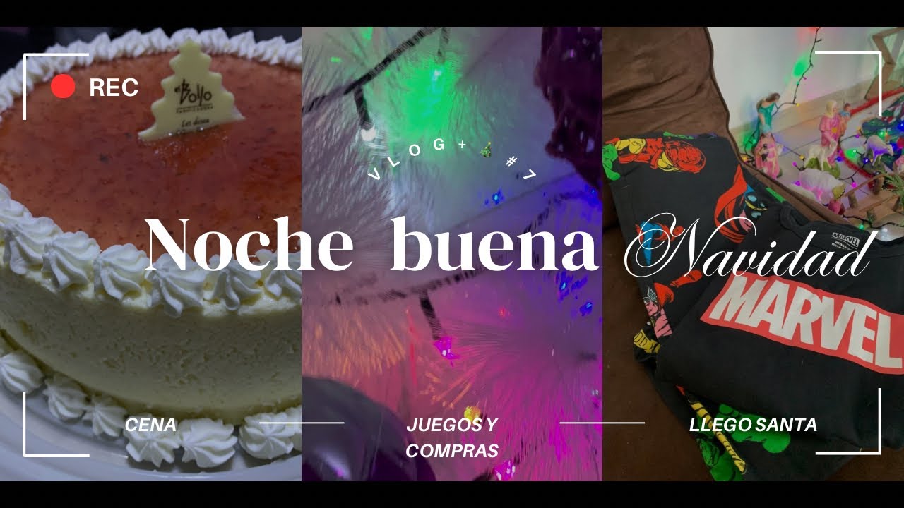 VLOG+🎄#7: NOCHE BUENA/NAVIDAD| compras, comida, juegos, LLEGÓ SANTA!🧑‍🎄