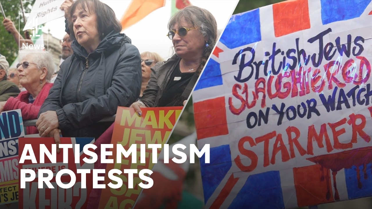 Thousands join antisemitism rally outside Downing Street