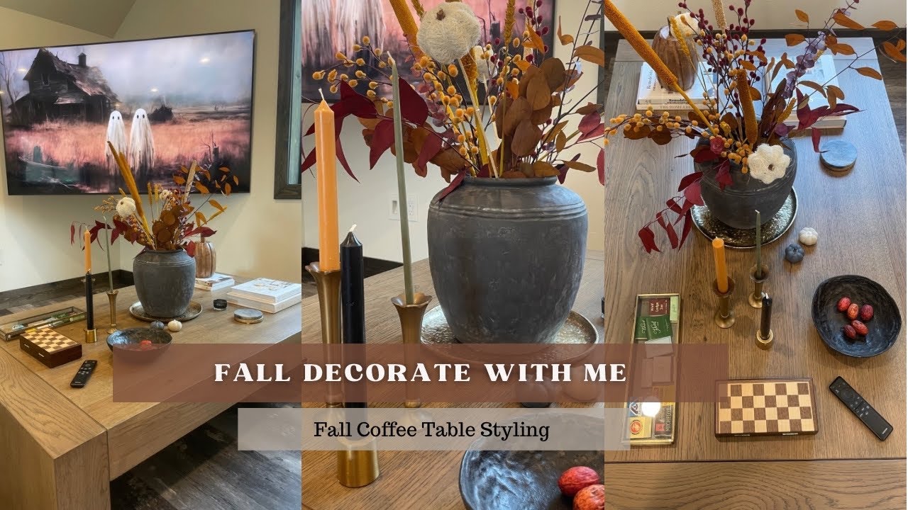 Fall Decorate With Me | Fall Coffee Table Styling | Fall Decorating | Cozy Fall Home Fall Home Decor