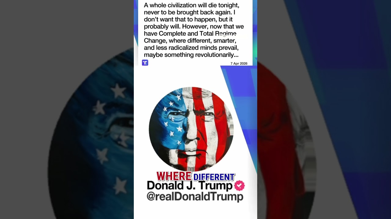Trump WARNS: 'A whole civilization will die tonight' #shorts