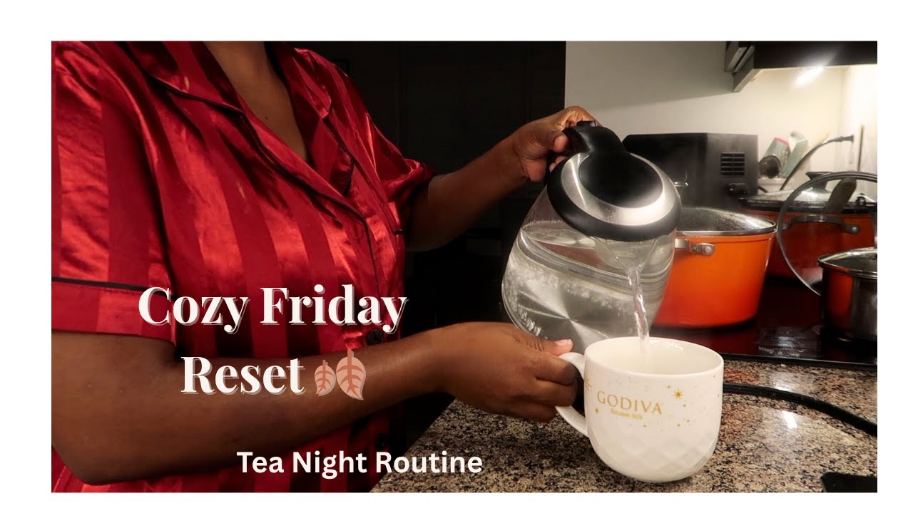 My Cozy Friday Reset🍂| First Vlogtober Vlog+Tea Night Routine