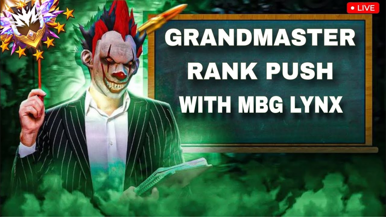 SERIOUS GRANDMASTER RANK PUSH ❤️‍🔥 | MBG LYNX IS LIVE | FREE FIRE LIVE #09