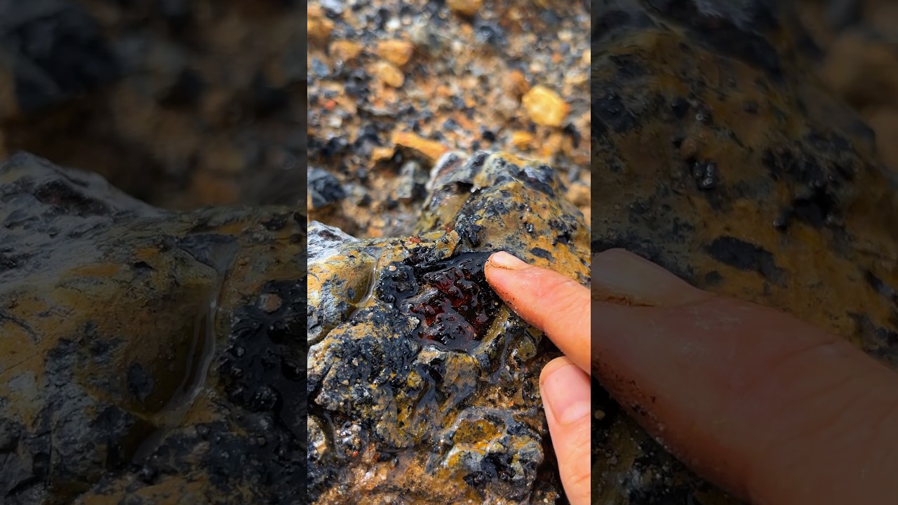 Discovery of crystal in mining gold site 