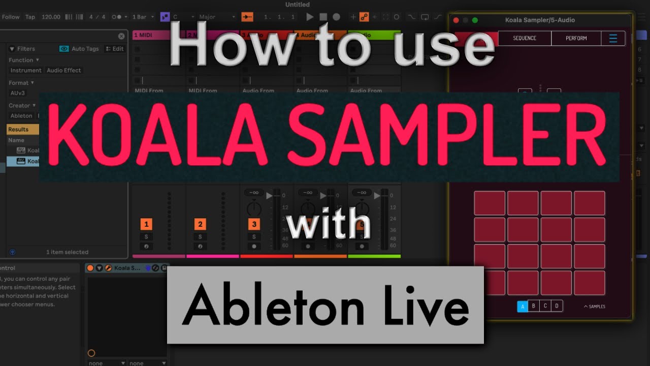 How to use Koala Sampler with Ableton Live