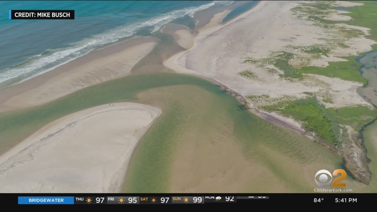 Inlet breach created by Superstorm Sandy is closing