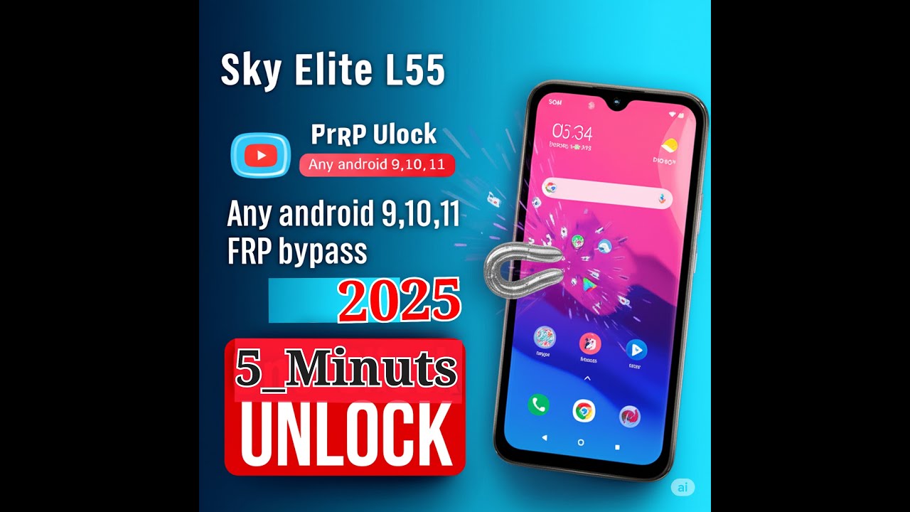 SKY ELITE L55 FRP BYPASS -  ANDROID 9/10/11 ALL VERSIONS